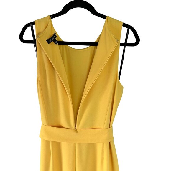 Spring, Summer Outfit. Yellow Jumpsuit Size 12 INC International Concepts. - Picture 5 of 16